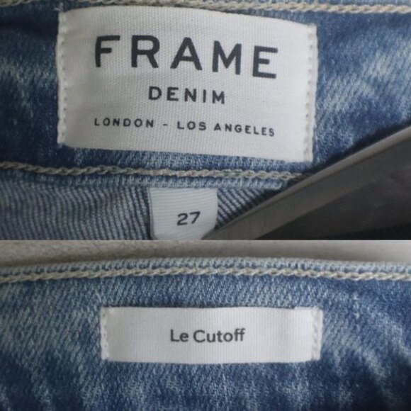 Frame Le Cutoff Women Size 27 Cotton Denim NEW Jean Short Fray Hem Festival - Picture 10 of 10
